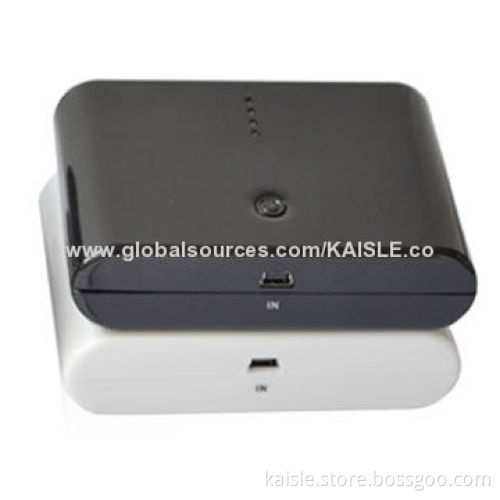 Mobile Power Banks with 10,400mAh Capacity, Pilot Light